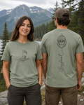 Minimalist Bigfoot Shirt | Front & Back Sasquatch Tee