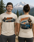 Built Different Bigfoot & Muscle Car T-Shirt – Front and Back Design