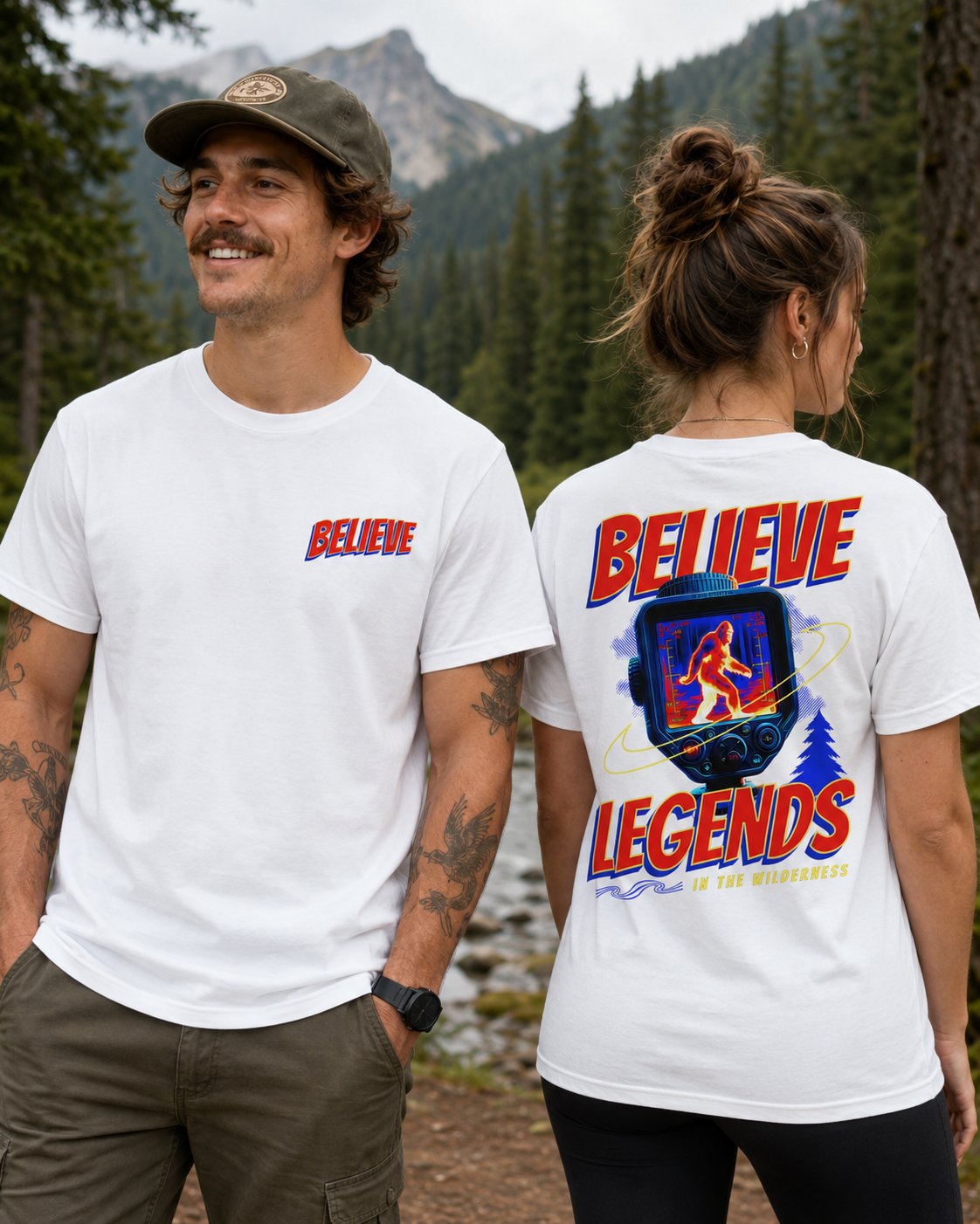 Believe in Bigfoot Shirt | Sasquatch Legends Wilderness Tee